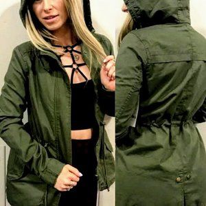 Ambiance Parka jacket olive